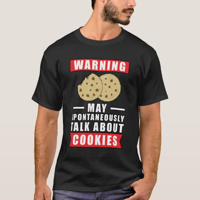 Funny Cookie Design T-Shirt (Front)