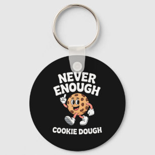 Funny Cookie Dough Retro Key Ring