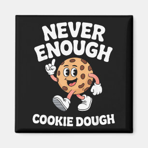 Funny Cookie Dough Retro Magnet