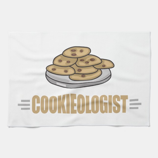 Funny Cookie Lover Tea Towel (Horizontal)