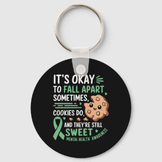 Funny Cookie Mental Health Awareness Key Ring