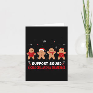 Funny Cookie Xmas Sickle Cell Anaemia Awareness Ri Card