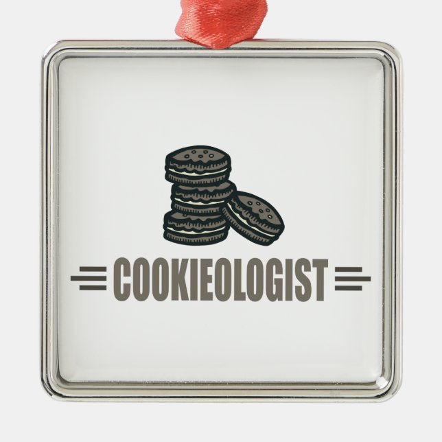 Funny Cookies Metal Tree Decoration (Front)