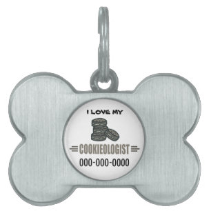 Funny Cookies Pet ID Tag