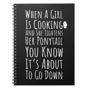 Funny Cooking Gifts For Her Teen Girls Daughter Notebook