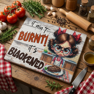 Funny Cooking Quote Glass Cutting Board