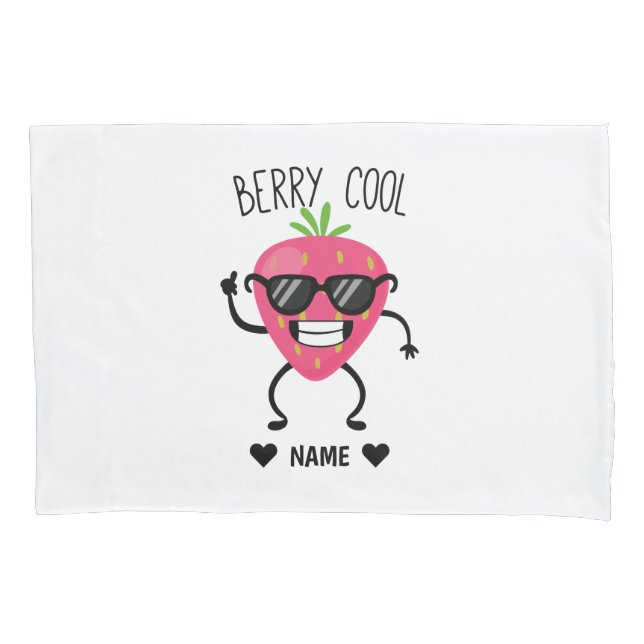 Funny, Cool Baby - 'Berry' Cool Pillowcase (Front)