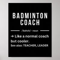 Funny Cool Badminton Coach Quote