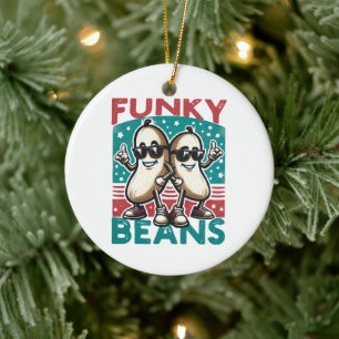 Funny Cool Beans Ceramic Tree Decoration