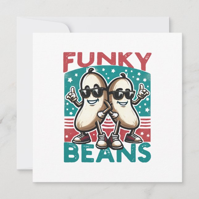 Funny Cool Beans Invitation (Front)