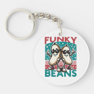 Funny Cool Beans Key Ring