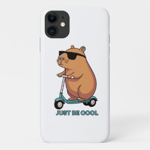 Funny Cool Capybara Scooter Vibes Case-Mate iPhone Case