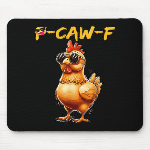 Funny Cool Chicken Sungles Caw F Humor For Men Wom Mouse Pad