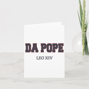 Funny Cool Da Pope Shirt God Bless Pope Leo Xiv Me Card