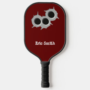 Funny Cool Design 3 (Three) Holes Personalised Pickleball Paddle
