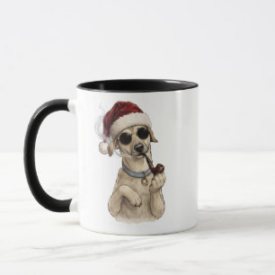 Funny Cool Dog Happy New Year Design Mug