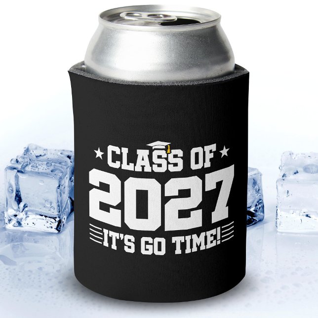 Funny Cool Graduation Go Time Senior Class of 2027 Can Cooler (Creator Uploaded)