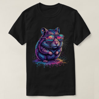 Funny Cool Hamster Design Animal Art T-Shirt
