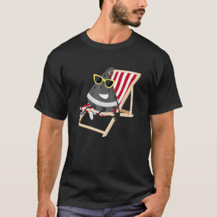 Funny Cool Melon Summer Fruit Sunglasses On Waterm T-Shirt