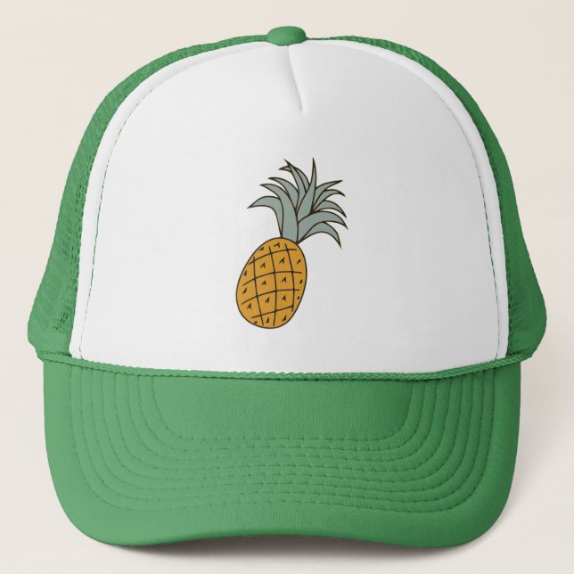 Funny cool pineapple  trucker hat (Front)