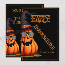 FUNNY COOL PUMPKIN CUTE HAPPY THANKSGIVING PARTY