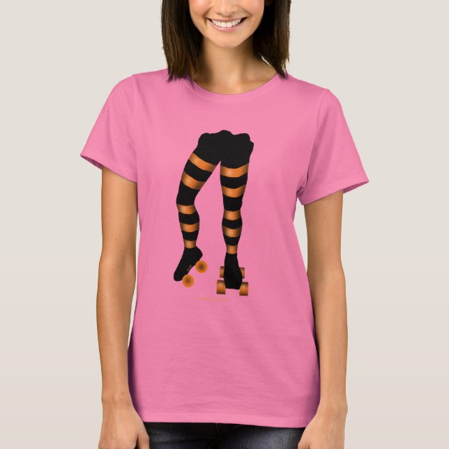 Funny cool roller skater t-shirt design (Front)