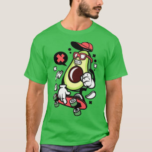 funny cool skate avocado Funny Vegan love Avocados T-Shirt