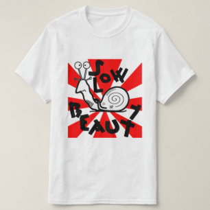 Funny Cool Snail Cartoon T-Shirt