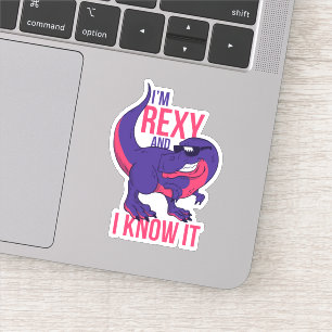Funny Cool T-Rex Rexy and I Know It Dinosaur