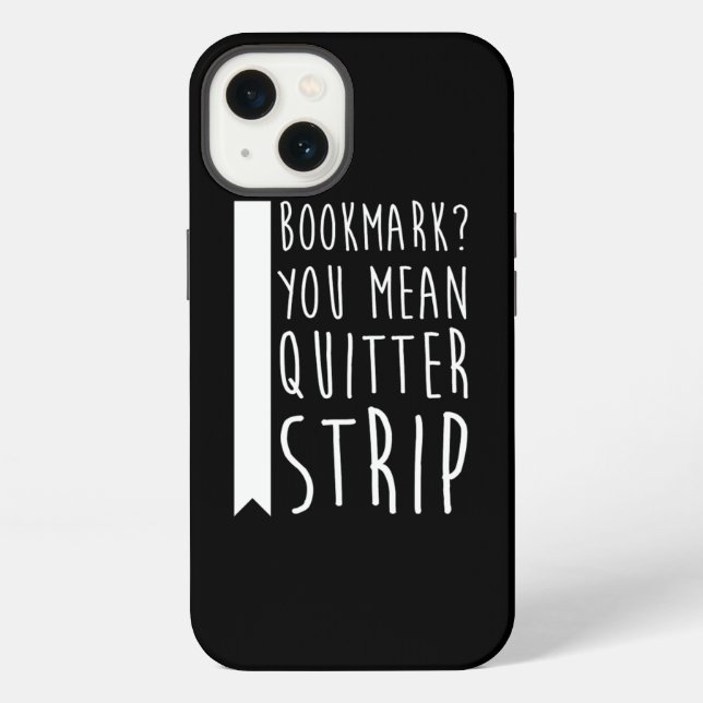 Funny Cool Unique Bookmark Perfect Book Nerd Gift  iPhone Case (Back)