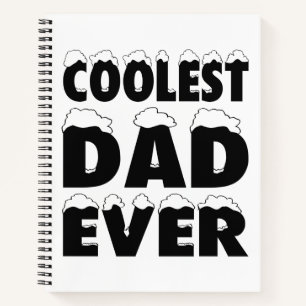 Funny Coolest Dad Ever Father's Day   Notebook
