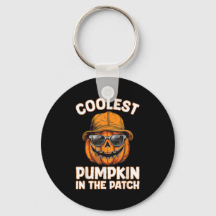 Funny Coolest Pumpkin In The Patch Halloween  Key Ring