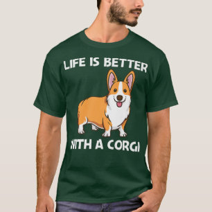 Funny Corgi Art For Men Women Welsh Corgi Dog Anim T-Shirt