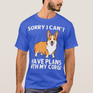 Funny Corgi Art For Men Women Welsh Corgi Dog Anim T-Shirt