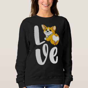 Funny Corgi Cute Pembroke Welsh Dog Butt Love Dog Sweatshirt