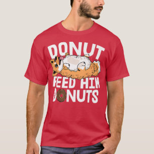 Funny Corgi Design Men Fat Dog Donut Eater Corgi  T-Shirt