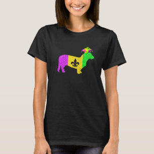 Funny Corgi Dog Lover Mardi Gras Carnival Party Je T-Shirt