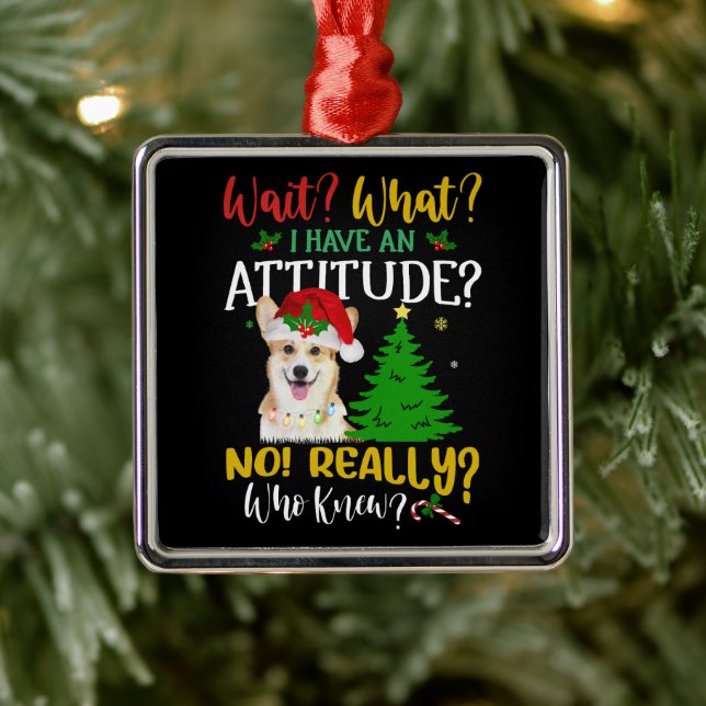 Funny Corgi Dog Metal Tree Decoration (Tree)