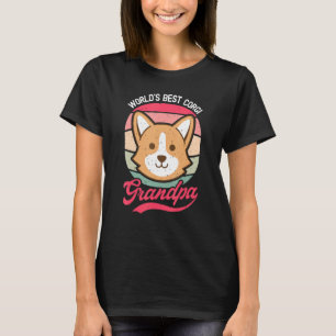 Funny Corgi Dog Worlds Best Corgi Grandpa T-Shirt