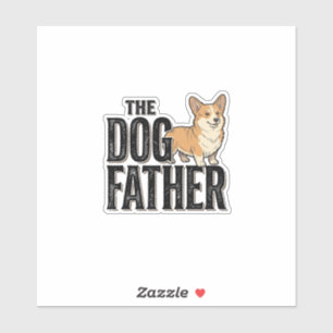 Funny Corgi Dogfather Vintage Engraving T-Shirt De