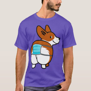 Funny Corgi Face Mask T-Shirt
