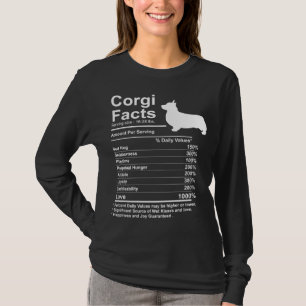 Funny Corgi Facts nutrition Gift Cardigan Pembroke T-Shirt