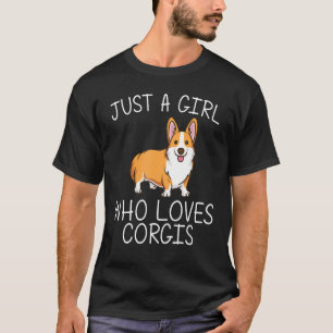 Funny Corgi For Girls Kids Welsh Corgi Dog Animal T-Shirt