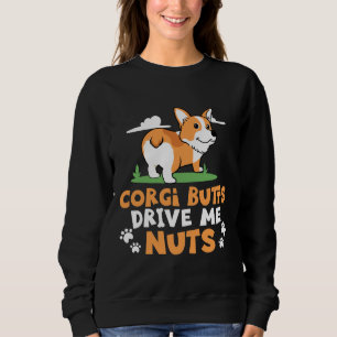 Funny Corgi Graphic Corgi Butts Drive Me Nuts Tee