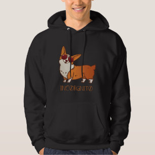 Funny Corgi Incorgnito Dog Pun Cute Pet Hoodie