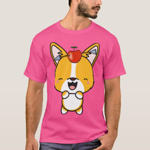 Funny Corgi Is Playing William Tell With An Apple  T-Shirt