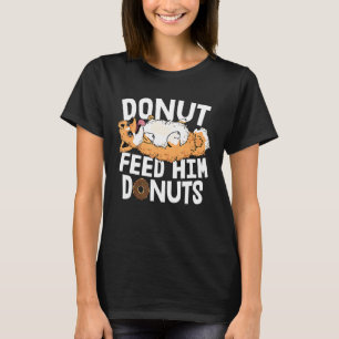 Funny Corgi Men Fat Dog Doughnut Eater Corgi T-Shirt