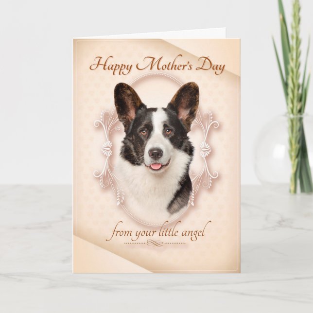 Funny Corgi Mother's Day Card (Front)