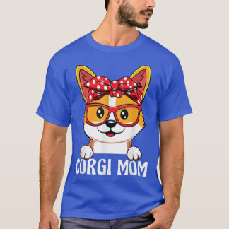 Funny Corgi Mum For Dog Lover Mothers Day T-Shirt