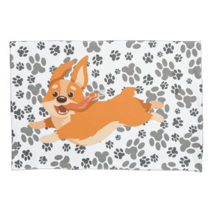 Funny Corgi Puppy Dog Pillowcase